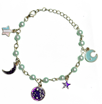 bracelet  nightsky, Moon & Stars for girls